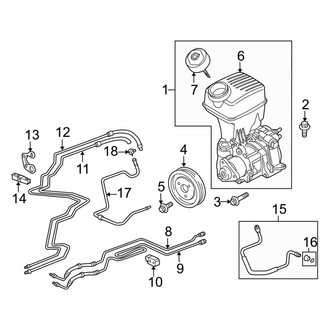 Porsche OE - Steering Gear & Linkage - Pump & Hoses (Turbo Standard Tr)