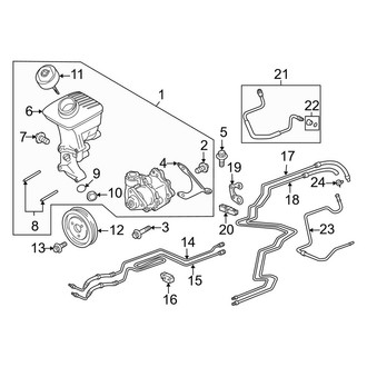 Porsche OE - Steering Gear & Linkage - Pump & Hoses (Turbo / Turbo S Automatic Dual Clutch Tr)