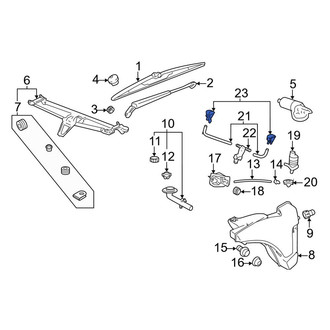 Porsche OE - Front Windshield Washer Nozzle
