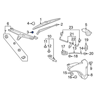 Porsche OE - Suspension Stabilizer Bar Bracket Nut