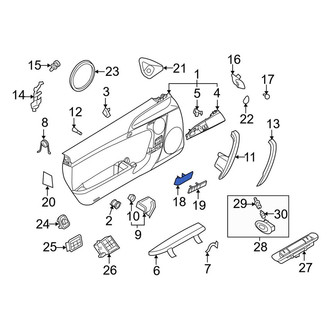 Porsche OE - Front Right Door Trim Molding