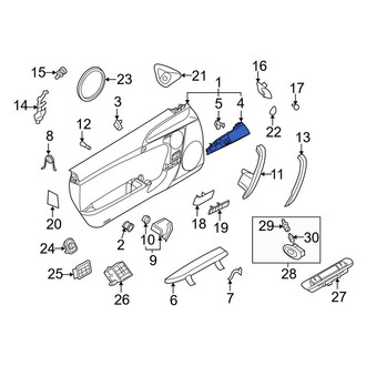 Porsche OE - Front Left Inner Door Panel Insert
