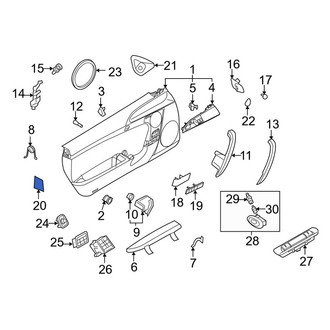Porsche OE - Front Right Door Trim Molding
