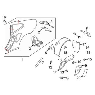 Porsche OE - Quarter Panel & Components (Turbo / Turbo S Coupe)