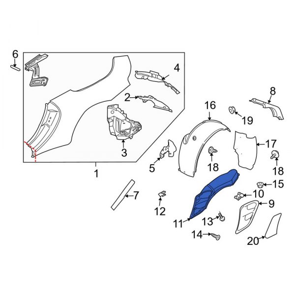 Radiator Support Air Duct