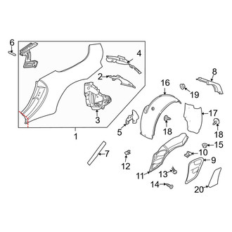 Porsche OE - Quarter Panel & Components (Turbo / Turbo S Convertible)
