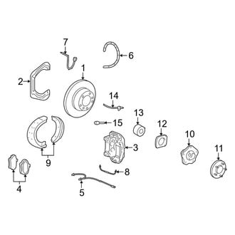 Porsche OE - Rear Suspension - Brake Components (Turbo)