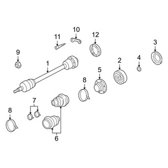 Porsche OE - Rear Suspension - Drive Axles (Turbo)