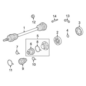 Porsche OE - Rear Suspension - Drive Axles (Turbo / Turbo S)