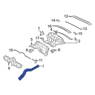Porsche OE - Rear Right Frame Side Member