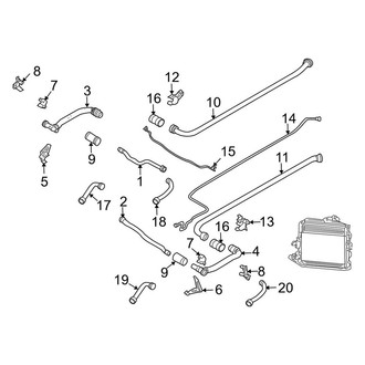 Porsche OE - Cooling - Hoses & Pipes (Front), (Turbo / Turbo S)