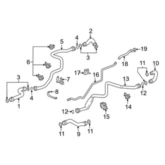 Porsche OE - Cooling - Hoses & Pipes (Rear), (Turbo / Turbo S)