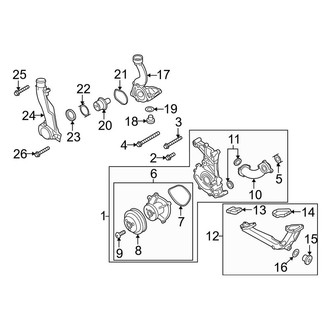Porsche OE - Cooling - Water Pump (Water Pump and Thermostat), (Turbo / Turbo S)
