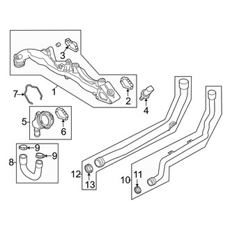 Porsche OE - Cooling - Water Pump (Water Tubes), (Turbo / Turbo S)