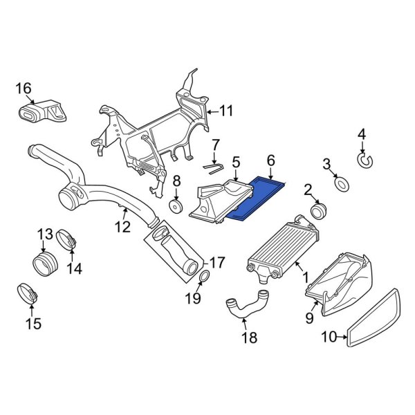 Engine Air Intake Hose Gasket