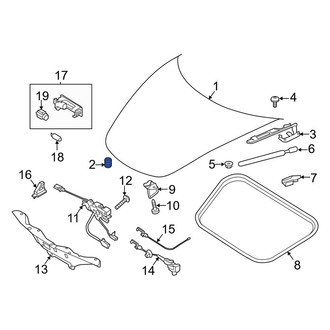 Porsche OE - Front Hood Stop Buffer