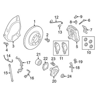 Porsche OE - Front Suspension - Brake Components (W/O Ceramic Brakes)