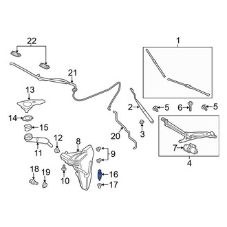 Porsche OE - Windshield Washer Pump
