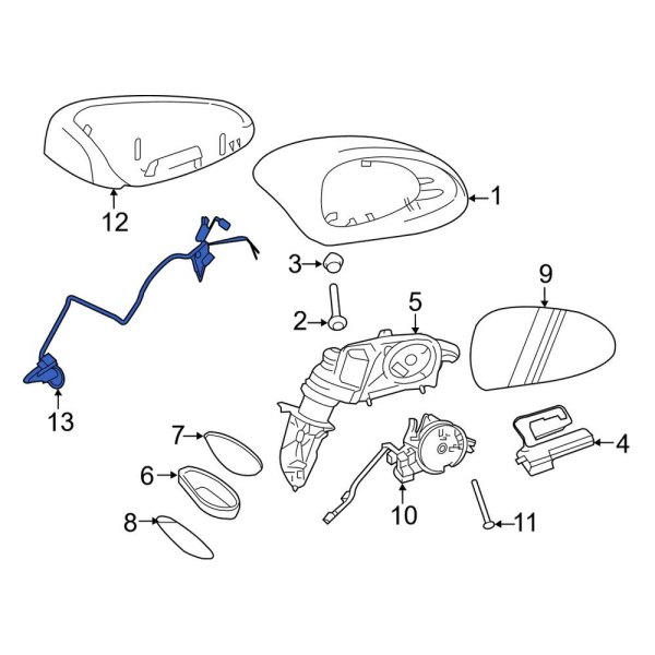 Door Mirror Wiring Harness