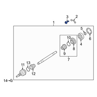 Porsche OE - CV Axle Retainer Plate Bolt