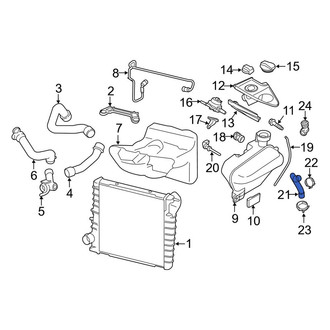 Porsche OE - Engine Coolant Overflow Hose