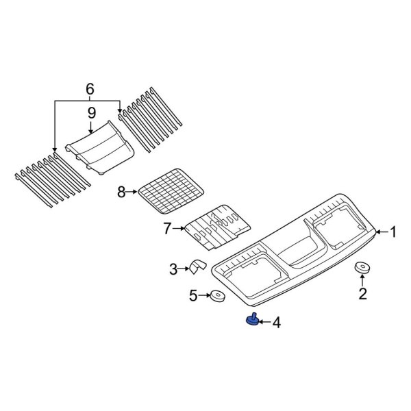 Grille Molding Clip