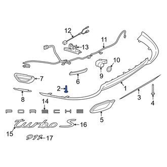 Porsche OE - Valance Panel Screw
