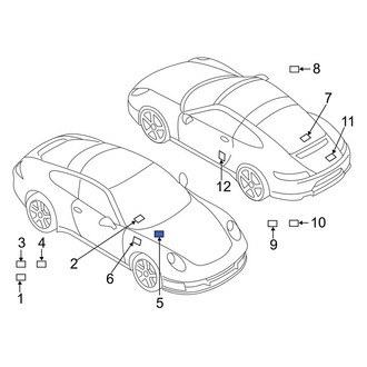 Porsche OE - A/C System Information Label