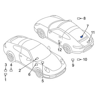 Porsche OE - Engine Decal