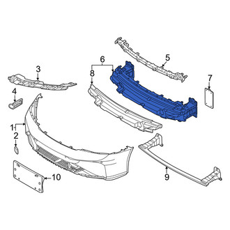 Porsche OE - Front Bumper Impact Bar