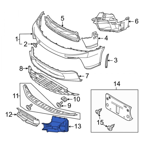 Radiator Support Air Deflector