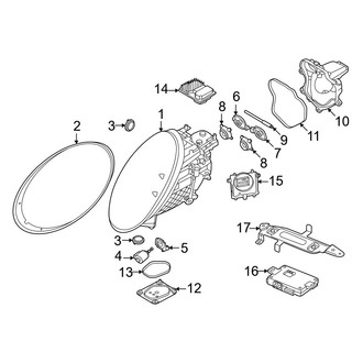 Porsche OE - Front Lamps - Headlamp Components (With Matrix Beam), (Carrera / Carrera 4 GTS / Carrera GTS / Carrera T / Targa 4 GTS)
