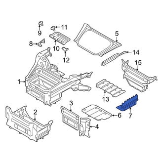 Porsche OE - Left Trunk Floor Storage Box Bracket
