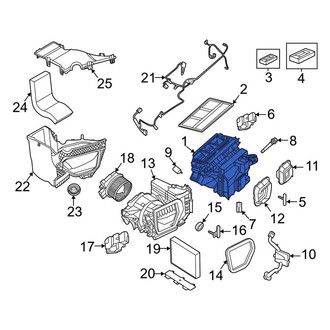 Porsche OE - HVAC Unit Case Assembly
