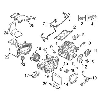 Porsche OE - Air Conditioner & Heater - Evaporator & Heater Components