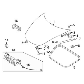 Porsche OE - Hood & Components (Carrera / Carrera 4 GTS / Carrera GTS / Carrera T / Targa 4 GTS)