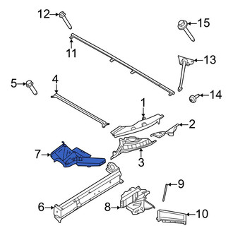 Porsche OE - Front Left Inner Fender Apron