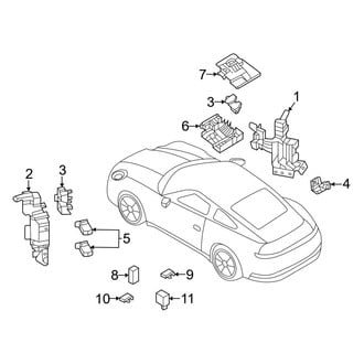 Porsche OE - Electrical - Fuse & Relay (Instrument Panel), (3.0L)