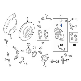 Porsche OE - Rear Brake Bleeder Screw