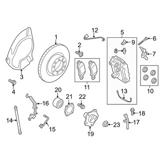 Porsche OE - Front Suspension - Brake Components (With Ceramic Brakes)