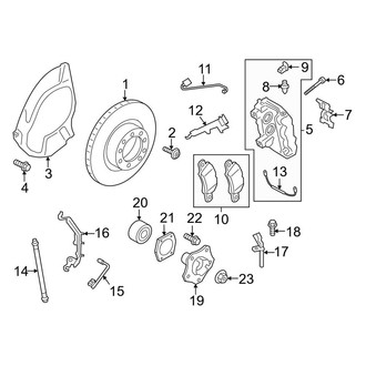 Porsche OE - Front Suspension - Brake Components (W/O Ceramic Brakes)