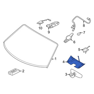 Porsche OE - Front Upper Interior Rear View Mirror Cover