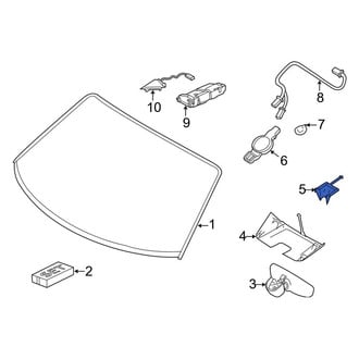 Porsche OE - Front Lower Interior Rear View Mirror Cover