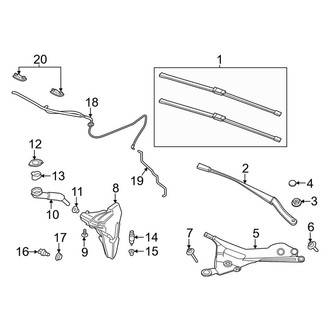 Porsche OE - Windshield - Wiper & Washer Components
