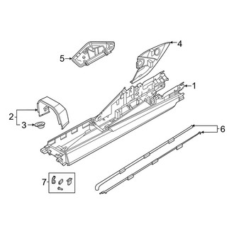 Porsche OE - Console (Console Base), (3.0L)