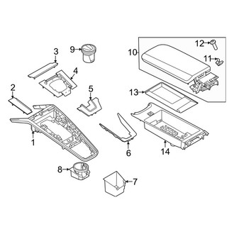 Porsche OE - Console (Trim), (3.0L)