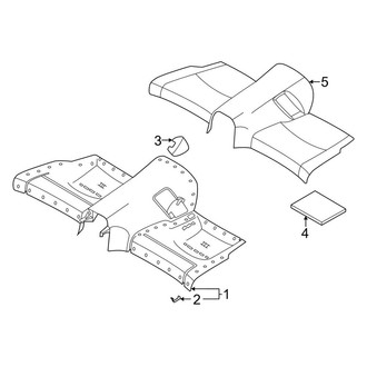 Porsche OE - Seats & Tracks - Rear Seat Components (Seat Cushion)
