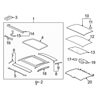 Porsche OE - Roof - Sunroof (W/O Glass Panel), (Carrera / Carrera 4 / Carrera 4S / Carrera S Coupe)