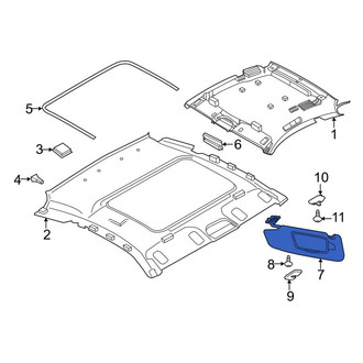 Porsche OE - Right Sun Visor