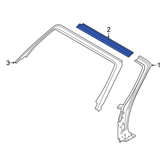 Porsche OE - Rear Roof Header Panel